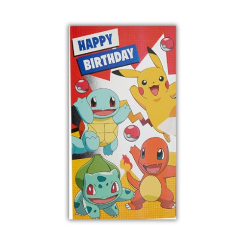 Danilo Promotions Pokemon Offizielle Geburtstagskarte, Happy Birthday, Multi, PK019,210 x 290 mm von Danilo Promotions Limited