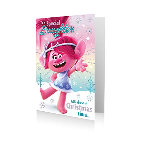 Offizielle Trolls Special Daughter Weihnachtskarte von Danilo Promotions Limited