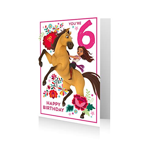 Danilo Promotions Ltd Offizielle Spirit Geburtstagskarte zum 6. Geburtstag, Pferdemotiv von Danilo Promotions Ltd