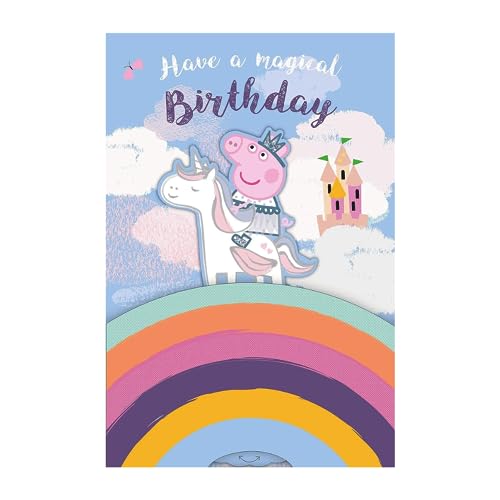 Peppa Wutz Geburtstagskarte für Mädchen, Aufschrift "Have A Magical Birthday" von Danilo Promotions Ltd