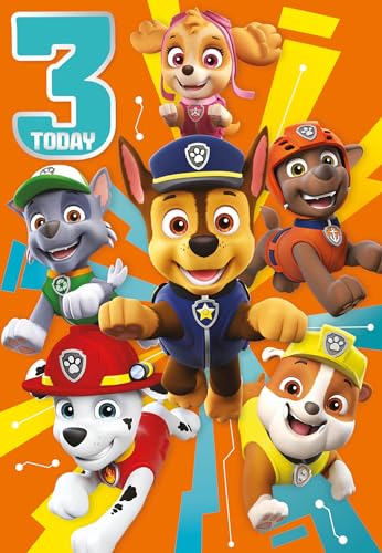 Danilo Promotions LTD Paw Patrol Offizielle Geburtstagskarte, Alter 3 Geburtstag von Danilo Promotions LTD