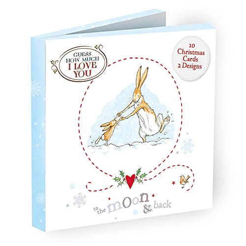 Danilo Promotions Offizielle Weihnachtskarten Guess How Much I Love Box, 10 Karten / 2 Designs von Danilo Promotions