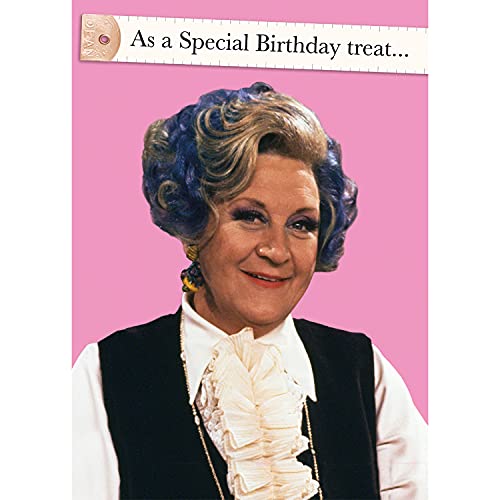 Offizielle Geburtstagskarte "Are You Being Served", Mrs Slocombes Pussy von Danilo Promotions