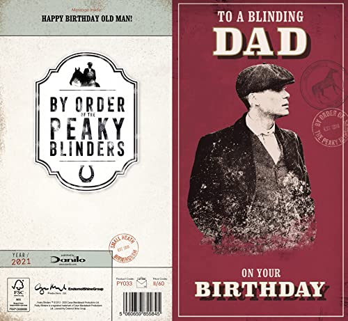 Peaky Blinders Offizielle Geburtstagskarte "To A Blinding Husband" von Danilo Promotions