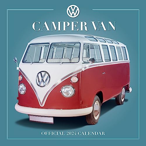 VW Camper Vans 2024 Calendar, Month To View Square Wall Calendar, Official Product von Danilo