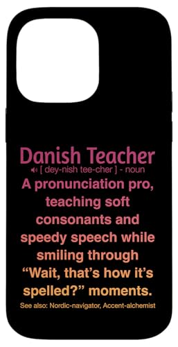 Dänische Lehrerin Hülle für iPhone 14 Pro Max von Danish Teacher Gifts & Tees