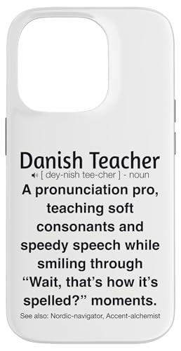 Dänische Lehrerin Hülle für iPhone 14 Pro von Danish Teacher Gifts & Tees