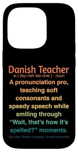 Dänische Lehrerin Hülle für iPhone 14 Pro von Danish Teacher Gifts & Tees