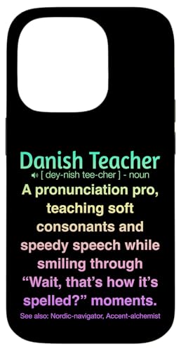Dänische Lehrerin Hülle für iPhone 14 Pro von Danish Teacher Gifts & Tees