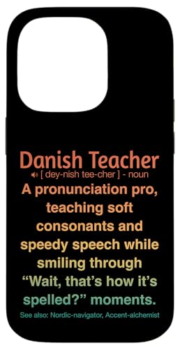 Dänische Lehrerin Hülle für iPhone 14 Pro von Danish Teacher Gifts & Tees