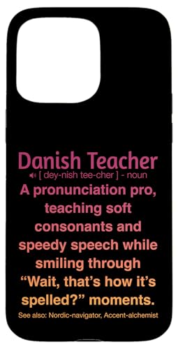 Dänische Lehrerin Hülle für iPhone 15 Pro Max von Danish Teacher Gifts & Tees