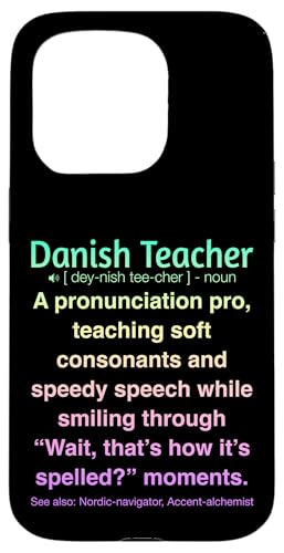 Dänische Lehrerin Hülle für iPhone 15 Pro von Danish Teacher Gifts & Tees