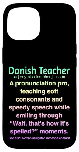 Dänische Lehrerin Hülle für iPhone 15 von Danish Teacher Gifts & Tees