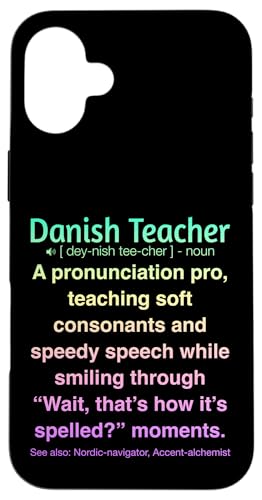 Dänische Lehrerin Hülle für iPhone 16 Plus von Danish Teacher Gifts & Tees