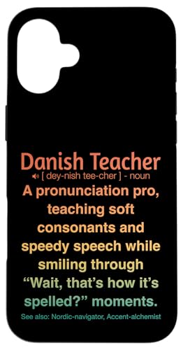 Dänische Lehrerin Hülle für iPhone 16 Plus von Danish Teacher Gifts & Tees
