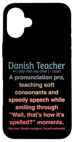 Dänische Lehrerin Hülle für iPhone 16 Plus von Danish Teacher Gifts & Tees