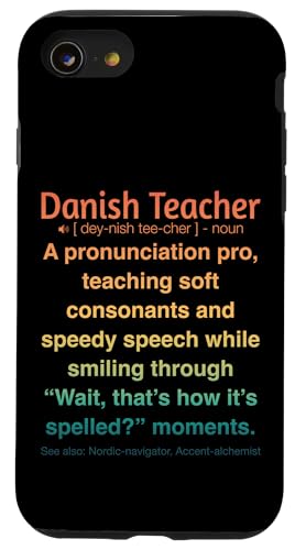 Dänische Lehrerin Hülle für iPhone SE (2020) / 7 / 8 von Danish Teacher Gifts & Tees