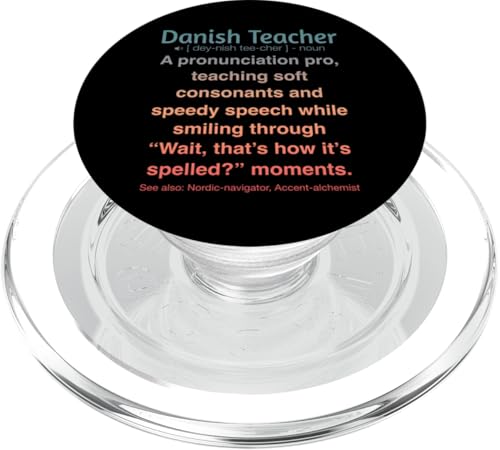 Dänische Lehrerin PopSockets PopGrip für MagSafe von Danish Teacher Gifts & Tees