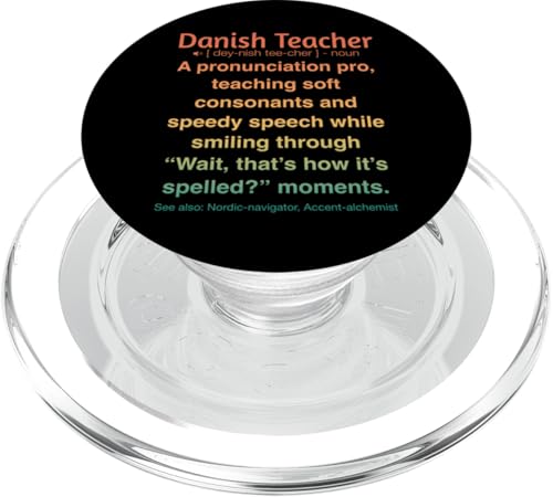 Dänische Lehrerin PopSockets PopGrip für MagSafe von Danish Teacher Gifts & Tees
