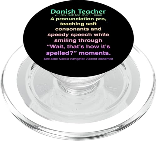 Dänische Lehrerin PopSockets PopGrip für MagSafe von Danish Teacher Gifts & Tees