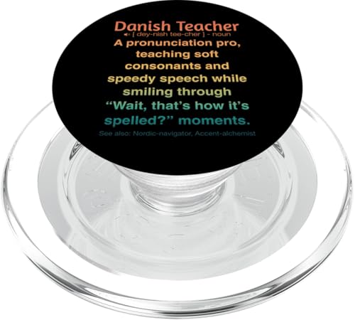 Dänische Lehrerin PopSockets PopGrip für MagSafe von Danish Teacher Gifts & Tees