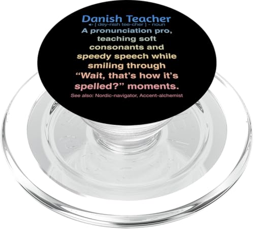 Dänische Lehrerin PopSockets PopGrip für MagSafe von Danish Teacher Gifts & Tees