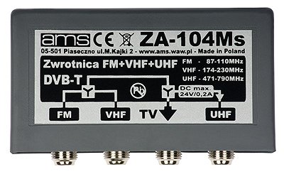 Antenne Einspeiseweiche ZA 104Ms FM DAB Radio Kanäle 6-12, 21-69/75 TV DVB-T Antenne Einspeiseweiche ZA 104Ms FM DAB Radio Kanäle 6-12, 21-69/75 TV DVB-T von Danitech