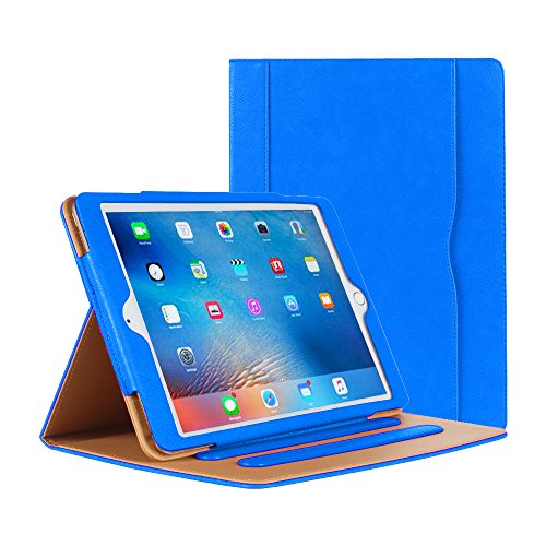 Danycase? iPad 2 3 4 Hülle Leder Tasche Funci ̈®n Ständer für Apple iPad 2/3/4Case mit m ̈2fach Blickwinkel, Dokumententasche (blau) von Danycase