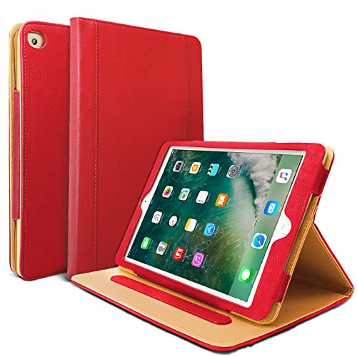 Danycase iPad 2018/2017 9,7 Zoll Hülle 5. / 6. Generation Auto Sleep/Wake Cover Stand Folio Cover Case für Apple iPad 9,7 Zoll, auch passend für iPad Air 2 / iPad Air (rot) von Danycase