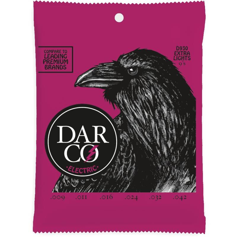 Darco Electric D930 Extra Lights 09-42 Electric Guitar Strings von Darco