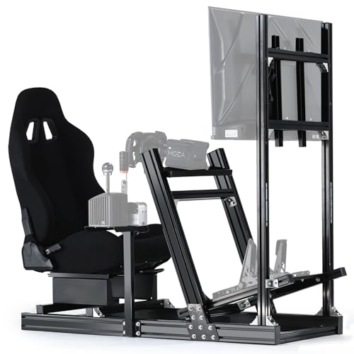 Dardoo 8040 Profil Game Simulator Cockpitständer mit Sitz und Monitorständer, passend für G923 G29 G920, T300RS TMX-PRO, ohne Schalthebel, Handbremse, Pedale, Lenkrad und Monitor Dardoo 8040 Profil Game Simulator Cockpitständer mit Sitz und Monitorständer, passend für G923 G29 G920, T300RS TMX-PRO, ohne Schalthebel, Handbremse, Pedale, Lenkrad und Monitor von Dardoo
