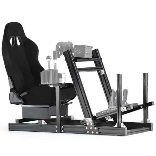 Dardoo G920 F1 Rennsimulator Cockpit mit Sitz, Robustes Profil 4080 Radkäfig Passend für Logitech G923,Thrustmaster Sim Racing Cockpit ohne Lenkrad, Pedal, Handbremse Dardoo G920 F1 Rennsimulator Cockpit mit Sitz, Robustes Profil 4080 Radkäfig Passend für Logitech G923,Thrustmaster Sim Racing Cockpit ohne Lenkrad, Pedal, Handbremse von Dardoo