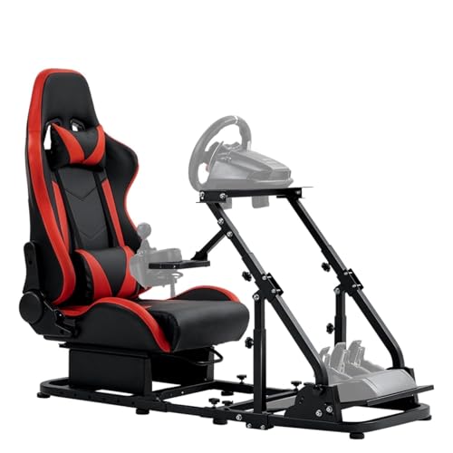 Dardoo G923 Racing Simulator Cockpit Rahmen mit bequemen Sitz Passend für Logitech/Thrustmaster/Fanatec G27 G29 G920 G923 T300RS, Lenkradständer, nicht enthalten Lenkrad, Pedal und Handbremse Dardoo G923 Racing Simulator Cockpit Rahmen mit bequemen Sitz Passend für Logitech/Thrustmaster/Fanatec G27 G29 G920 G923 T300RS, Lenkradständer, nicht enthalten Lenkrad, Pedal und Handbremse von Dardoo