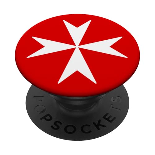 Das Kreuz Von Malta Herz PopSockets Klebender PopGrip von DarkPopArt