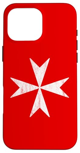 Das Kreuz Von Malta Herz - vintage Hülle für iPhone 16 Pro Max von DarkPopArt