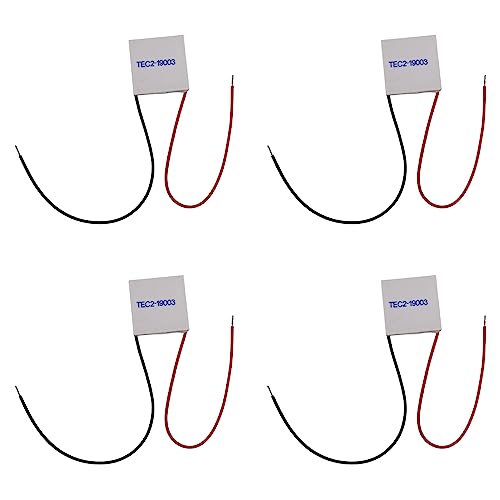 Daroplo 4X TEC2-19003 Thermoelektrischer Kühler Peltier 30X30mm 19003 Doppel Elemente Modul Elektronisches Kühlung Blatt von Daroplo