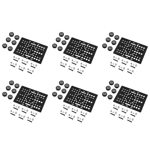 Daroplo 6X V-Slot Gantry Plate Set 20-80 mm mit V-Slot Solid V Wheel POM Kit für Profile CNC-Maschinenteile 3D-Druckerteile von Daroplo