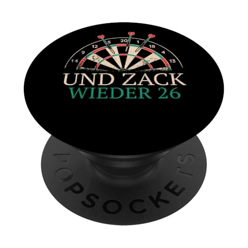 Dart Und Zack wieder 26 Darts PopSockets mit austauschbarem PopGrip Dart Und Zack wieder 26 Darts PopSockets mit austauschbarem PopGrip von Dart Darts Dartspieler Dartsport