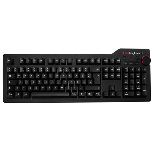 Das Keyboard 4 Professional root Gaming-Tastatur, schwarz, MX Blue, US-Layout von Das Keyboard