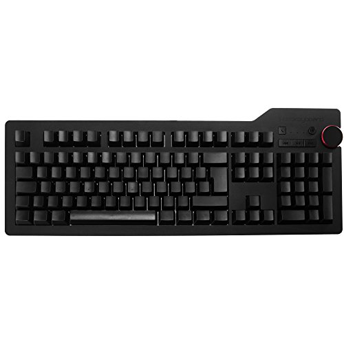 Das Keyboard 4 Ultimate Soft Tactile I Cherry MX Brown Tastenschalter I unbeschriftete mechanische Tastatur für Extrem-Tipper und Hardcare-Gamer IMultimedia Taste für Mediensteuerung I EU Layout von Das Keyboard