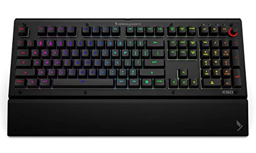 Das Keyboard X50Q Weiche taktile RGB-Tastatur (DKGKX50P0GZS0USX) von Das Keyboard