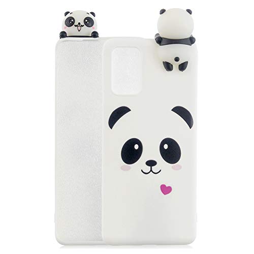 DasKAn Kompatibel mit Samsung Galaxy S22 Plus 5G Panda Silikon Hülle, Karikatur 3D Süße Tiere Muster Kratzfest Stoßfest Fallschutz Ultra Dünn Einfarbig Matt Flexibbel TPU Schutzhülle, Weiß #1 von DasKAn