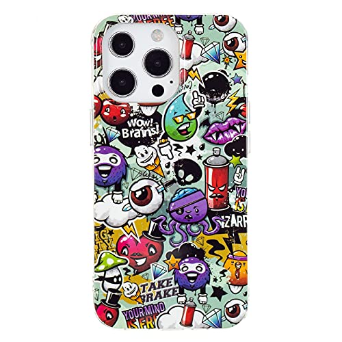 DasKAn Kompatibel mit iPhone 13 6,1" Leuchtend Silikon Hülle, Licht im Dunkeln Fluoreszierend Bunt Muster Kratzfest Stoßfest Fallschutz Ultra Dünn Flexibel TPU Schutzhülle, Graffiti DasKAn Kompatibel mit iPhone 13 6,1" Leuchtend Silikon Hülle, Licht im Dunkeln Fluoreszierend Bunt Muster Kratzfest Stoßfest Fallschutz Ultra Dünn Flexibel TPU Schutzhülle, Graffiti von DasKAn