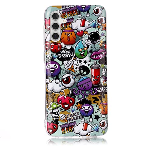 DasKAn Leuchtend Silikon Hülle für Samsung Galaxy A54 5G, Fluoreszierend Licht im Dunkeln Bunt Muster Ultra Dünn Weich Gummi Rückseite Handy Tasche Stoßfest Gel TPU Schutzhülle, Graffiti DasKAn Leuchtend Silikon Hülle für Samsung Galaxy A54 5G, Fluoreszierend Licht im Dunkeln Bunt Muster Ultra Dünn Weich Gummi Rückseite Handy Tasche Stoßfest Gel TPU Schutzhülle, Graffiti von DasKAn