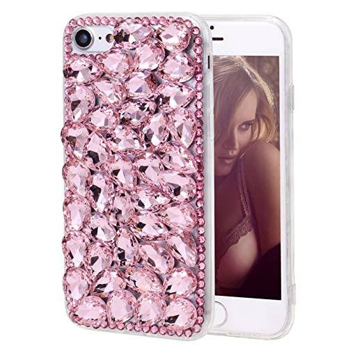 DasKAn für Samsung Galaxy A55 5G Glitzer Diamant Hülle, Handmade Frauen Bling Strass 3D Edelsteine Rückseite Handyhülle Fallschutz Stoßfest Silikon TPU Schutzhülle, Rosa DasKAn für Samsung Galaxy A55 5G Glitzer Diamant Hülle, Handmade Frauen Bling Strass 3D Edelsteine Rückseite Handyhülle Fallschutz Stoßfest Silikon TPU Schutzhülle, Rosa von DasKAn