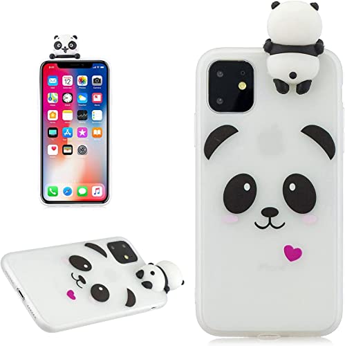 DasKAn für iPhone 15 Plus 6.7" 3D Panda Einfarbig Matt Silikon Hülle, Rosa Herz Karikatur Tiere Muster Ultra Dünn Weich Gummi Rückseite Handy Tasche Kratzfest Stoßfest TPU Schutzhülle, Weiß Panda DasKAn für iPhone 15 Plus 6.7" 3D Panda Einfarbig Matt Silikon Hülle, Rosa Herz Karikatur Tiere Muster Ultra Dünn Weich Gummi Rückseite Handy Tasche Kratzfest Stoßfest TPU Schutzhülle, Weiß Panda von DasKAn