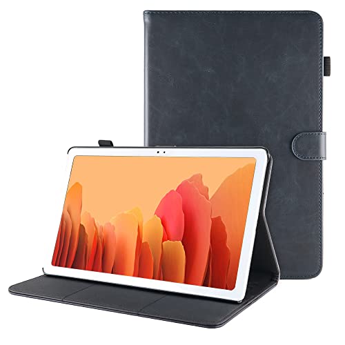 Dasaja Samsung Galaxy Tab A7 10.4 (2020) Leder Hülle / Case dunkelblau von Dasaja