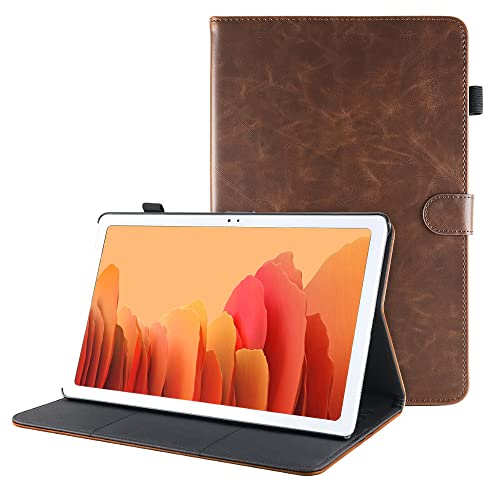 Dasaja Samsung Galaxy Tab A7 10.4 (2020) Leder Hülle Case Dunkelbraun von Dasaja