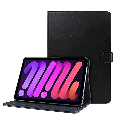 Dasaja iPad Mini 6 Leder Hülle / Case schwarz von Dasaja