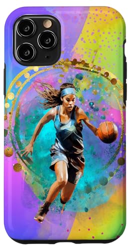 Cooler Basketball-Mädchen-Dribbling weiblicher Sportfan Hülle für iPhone 11 Pro Cooler Basketball-Mädchen-Dribbling weiblicher Sportfan Hülle für iPhone 11 Pro von Dashin' Dogz